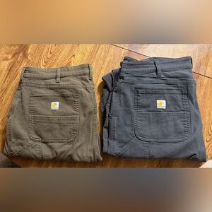 Carhartt Brown and Gray Relaxed Fit Pants